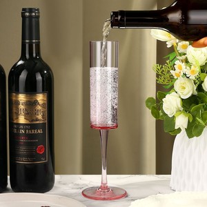 Copas de Cóctel Desechables de Plástico Rosa Vintage de 5.5 oz, Irrompibles, Reutilizables, para Champán - Product Image 2