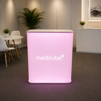 Table de présentation pliable portable à logo personnalisé, installation rapide, comptoirs promotionnels pour salons professionnels, stand de table pop-up