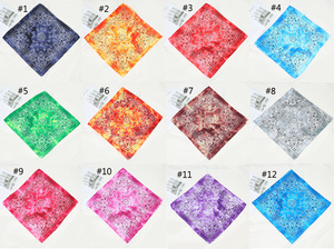 Bella vestizione sportiva leggera classica Paisley stampa accessori per <span class=keywords><strong>capelli</strong></span> Unisex sciarpa quadrata in cotone Tie Dye <span class=keywords><strong>Bandana</strong></span> sciarpa - Product Image 6