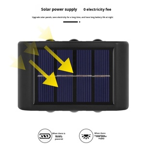 Applique murale solaire LED étanche IP65 pour extérieur, petit modèle, avec CRI 95 élevé, angle de faisceau 180°, style pastoral pour la décoration de jardin - Product Image 3