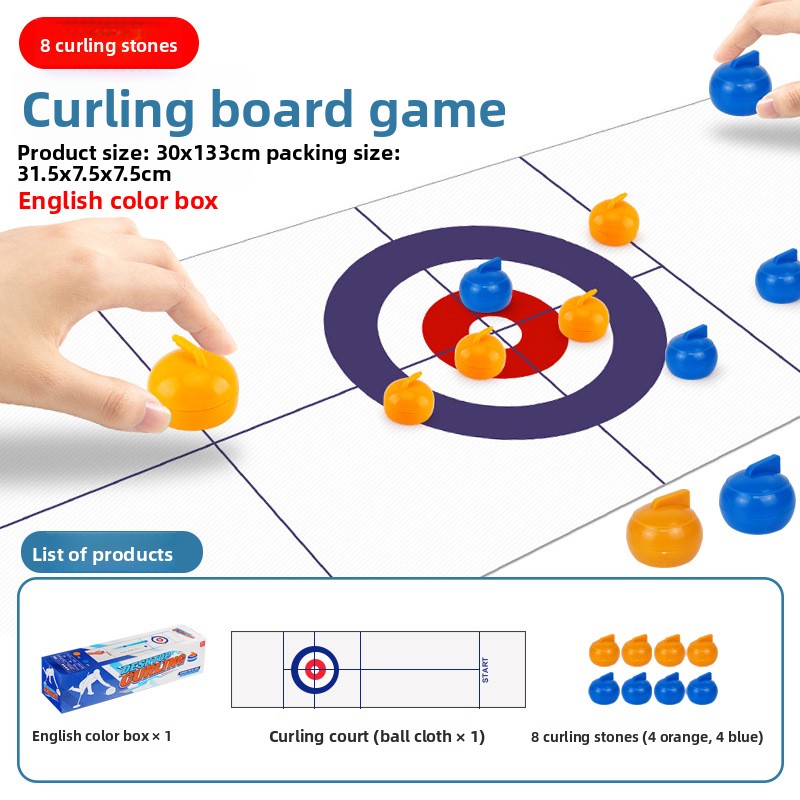 [Color Box] Table Curling - 8 boules (1,3 M de long)
