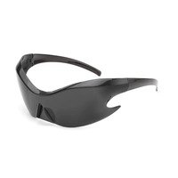 Lunettes de soleil sportives de luxe sans monture Future Design One Piece, protection UV400, unisexe, logo personnalisé, style Y2K, hip-hop, classiques, multicolores