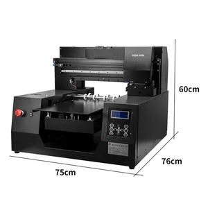 Silinder Printer Datar UV Otomatis Printer Inkjet untuk Mesin Cetak Casing Telepon Botol Air Pabrik Logam