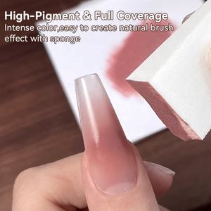 Set de Gel para Pintura de Uñas Ombré UR SUGAR Sin Capa de Dispersión, Paleta de Esmalte en Gel de Alta Pigmentación Libre de HEMA para Uñas con Degradado de Otoño e Invierno - Product Image 4
