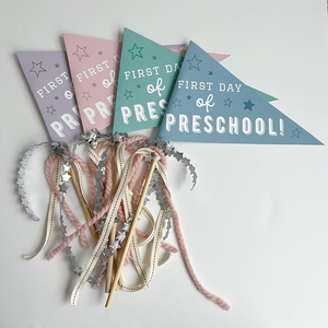 Premier jour fanion imprimable enfants Photo Prop début année scolaire salle de <span class=keywords><strong>classe</strong></span> <span class=keywords><strong>décoration</strong></span> signe retour à l'école drapeau - Product Image 1