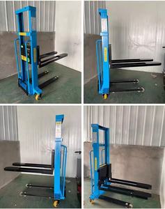 Carretilla elevadora de carga automática Empuje <span class=keywords><strong>Manual</strong></span> 1 tonelada 500kg Apilador de palés eléctrico de carga automática - Product Image 4