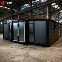 Maisons préfabriquées chinoises personnalisables de 20 pieds et 30 pieds, maison conteneur pliable extensible sur roues avec cuisine et salon