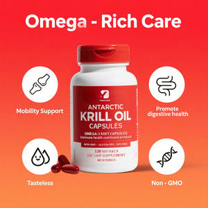 Oem Antarctische Krill Oil 1000Mg <span class=keywords><strong>Capsules</strong></span> 120-Stuksomega-3 Zachte <span class=keywords><strong>Capsules</strong></span> Voor Mensen Immuunsysteem Gezondheid Voedingssupplement - Product Image 6