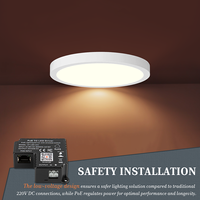 24V LED Driver PoE Lighting Dimmer Utilisation pour 24 volts CV LED 802.3at Conforme PoE Driver pour LED Strip Disc Lights Contrôle sans fil