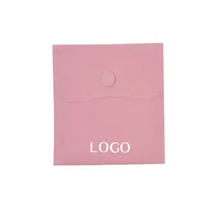 Earrings Storage Fabric Luxury Jewelry Pouch Packaging Gift Custom Logo Jewellery Pouch Velvet Drawstring Bag