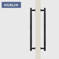 Poignée de porte en laiton Nurlin, double face, à molette, pour porte en bois, porte en verre, salle de douche, cuisine, appareil électroménager, or mat, noir, bronze