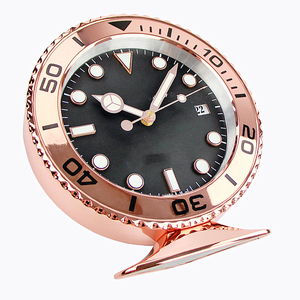 2023 sáng tạo bảng đồng hồ tay đồng hồ màu kính im lặng sang trọng lớn kim loại trang trí nhà hiện đại đồng hồ bàn reloj pared horloge - Product Image 2