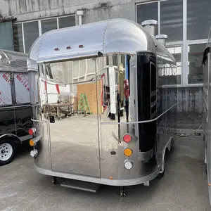 Carrinho de reboque móvel para comida qingdao, carrinho de café e chá, trailer de sorvete macio para venda