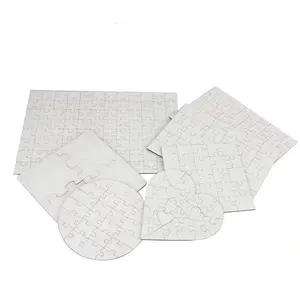 Groothandel A3 A4 A5 Hartvormige Ronde Sublimatie Puzzel Mdf Custom Puzzel Blanco Sublimatie Puzzel