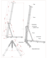 Sistema de armazón de aluminio para altavoces Line Array, torre elevadora de armazón, armazón tipo caja de aluminio