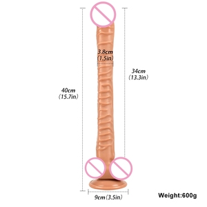젤란스 GL-G1 40cm 15.7 인치 바디 세이프 진짜 남근 현실적인 딜도 섹스 토이 여성용 성인 제품 여성을위한 큰 딜도 - Product Image 2