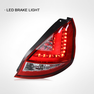Feux arrière de voiture pour <span class=keywords><strong>Ford</strong></span> <span class=keywords><strong>Fiesta</strong></span> 2009-2015, ensemble de feux arrière LED, feux de signalisation clignotants, accessoires automobiles - Product Image 4