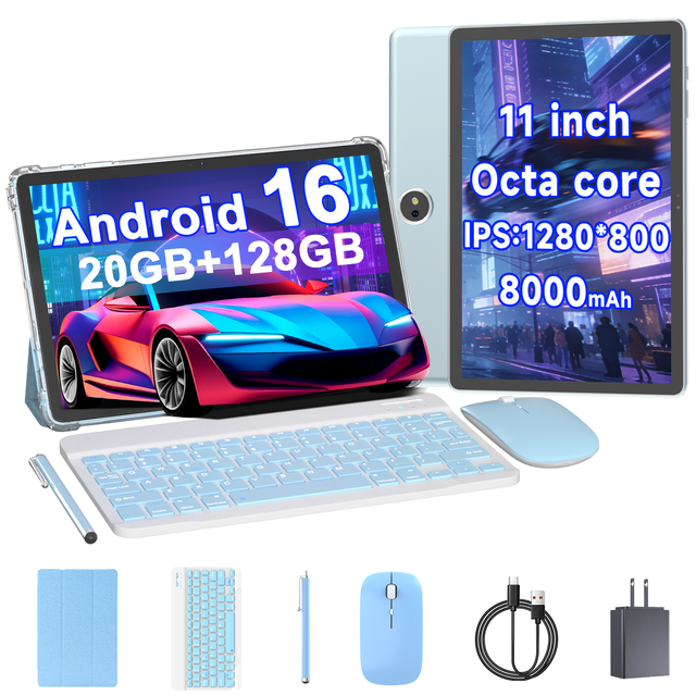 OEM/ODM Factory Price 2026 Hot Sell New 10.95 Inch 20GB RAM 128GB ROM Android 16 Wi-Fi Portable Tablet PC