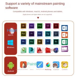 Tablette graphique professionnelle 10x6 pouces avec 12 touches express pour Windows et Mac, idéale pour la peinture, la conception et les <span class=keywords><strong>cours</strong></span> en ligne - Product Image 3