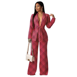 Solid Color Waist Tie Suit Fashion Casual Career Women's 2 Piece <b>Set</b> Fashion - Product Image 6