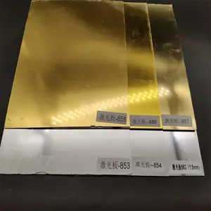 Alands ABS lembar plastik warna ganda 2 lapisan warna laser CNC ukiran lembaran akrilik dua nada untuk tanda iklan lencana