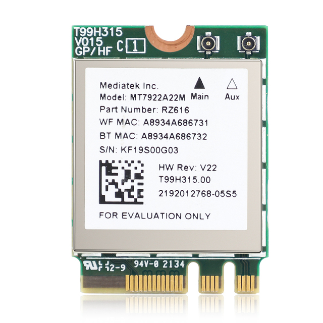 EDUP EP-7922A PCIe Server with Media Tek MT7922A PCI Express Network Card with Bluetooth V5.2 Wifi Ethernet Server Adapter