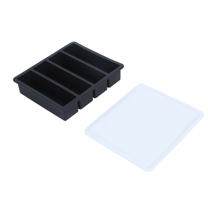 <span class=keywords><strong>Moule</strong></span> à glaçons rectangulaire réutilisable pour fruits, en silicone sans BPA, avec couvercles, pour congélateur - Product Image 3
