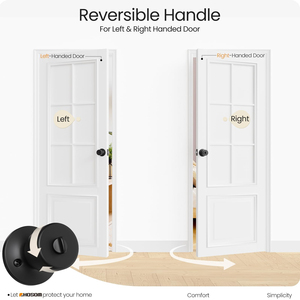 Wholesale Matte <strong>Black</strong> <strong>Door</strong> <strong>Knobs</strong> Stainless Steel Ball Privacy <strong>Door</strong> <strong>Knob</strong> Handle Lock <strong>Door</strong> <strong>Knob</strong> with 3 Keys Entry Lock - Product Image 6