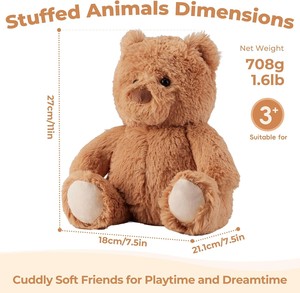 Peluche personnalisée douce pour bébé, figurine pingouin lestée, jouet en polyester lavé, anti-stress, pour dormir en avion - Product Image 6
