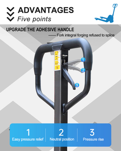 Hangcha 700mm larghezza forcella pompa idraulica transpallet 2500kg manuale <span class=keywords><strong>Pallet</strong></span> <span class=keywords><strong>Jack</strong></span> con bilancia carrelli elevatori elettronici - Product Image 5