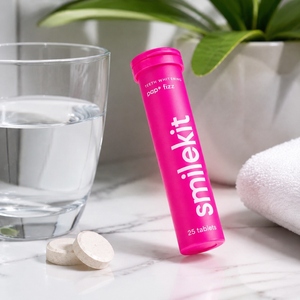 <span class=keywords><strong>smilekit</strong></span> PAP+Fizz Comprimés de dentifrice à croquer blanchissants et rafraîchissants pour l'haleine, Comprimés effervescents de bain de bouche solide, 25 unités - Product Image 3