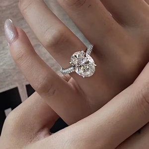 D Color VVS2 Lab Grown Diamond Engagement <b>Ring</b> 14k Solid Gold <b>Ring</b> <b>Man</b> Made Diamond Fashion Jewelry <b>Rings</b> - Product Image 1