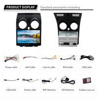 Lecteur multimédia Android 10.1 pour NISSAN Qashqai 2006-2013, commande au volant, caméra de recul AHD