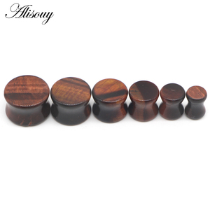 Alisouy toptan doğal taş kulak genişleticiler kulak tıkaçları Flesh tünelleri göstergeler <span class=keywords><strong>6mm</strong></span>-16mm kulak sedyeler vücut Piercing takı - Product Image 2