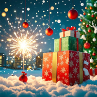 Scatole Regalo Natalizie Portatili di Alta Qualità, Vendita Diretta dalla Fabbrica, Stampa e Goffratura per Confezioni Festive