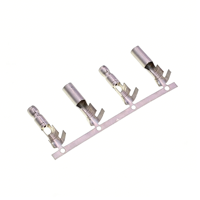 Terminal de bala n.º 10 de 4.57 mm con conector macho y hembra integrado de alta resistencia, chapado en cobre y estaño, para cable.