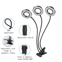 Lampe LED à pince pour plantes, éclairage d'appoint, à spectre complet, avec gradation et séparation des couleurs, 5V, temporisation cyclique, en aluminium, IP44, 1800 Lumens