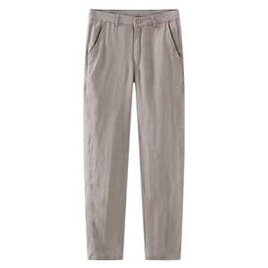 <span class=keywords><strong>Pantaloni</strong></span> Casual da Uomo Personalizzati in <span class=keywords><strong>Lino</strong></span>, Trendy Estivi Sottili <span class=keywords><strong>Slim</strong></span>-Fit a Vita Media Gamba Dritta in Cotone-<span class=keywords><strong>Lino</strong></span> di Alta Qualità - Product Image 4