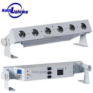 Boda lavado iluminación 6X18w RGBAW UV <span class=keywords><strong>dj</strong></span> uplighs alimentado por batería, barra de luz led - Product Image 1