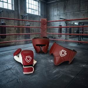 Equipo de Boxeo Profesional Personalizable de Alta Calidad, Guantes de Cuero, Protector de Cabeza, Protector Inguinal, Cuero Vacuno Transpirable - Product Image 3