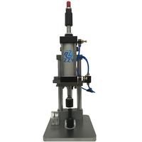 Máquina Tapadora Neumática para Tapones Internos de Botellas de PET con Rodillo, Botellas de Esmalte de Uñas, Botellas de Aceite Esencial y Envases de Perfume