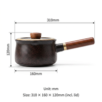 Casserole en céramique à induction électromagnétique avec revêtement antiadhésif, base multicouche, durable, écologique, compatible avec toutes les cuisinières