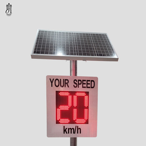 ป้ายจำกัดความเร็วแบบเรดาร์ตรวจจับการเคลื่อนไหวของยานพาหนะ พร้อมไฟ LED พลังงานแสงอาทิตย์ คุณภาพสูง แสดงผลการเตือนการจราจร พร้อมหน้าตายิ้ม - Product Image 2