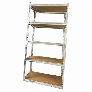 Estante de almacenamiento de Metal con remaches sin pernos de 5 niveles, ranurado estante de almacenamiento de ángulo de almacén, estantes sin pernos para apilar - Product Image 2