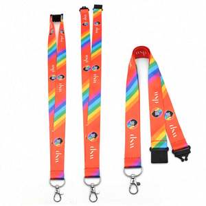 Polyester Key Chain Phone Id Card Lanyard Anime With Safety Buckle Release - Product Image 5