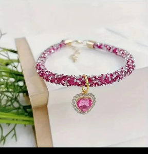 Kalung Anjing Kristal Bling-bling Mewah, Kalung Berlian untuk Anak Anjing, Kalung Bertabur Rhinestone Berkilau untuk Hewan Peliharaan, Kalung untuk Anjing Kecil - Product Image 4