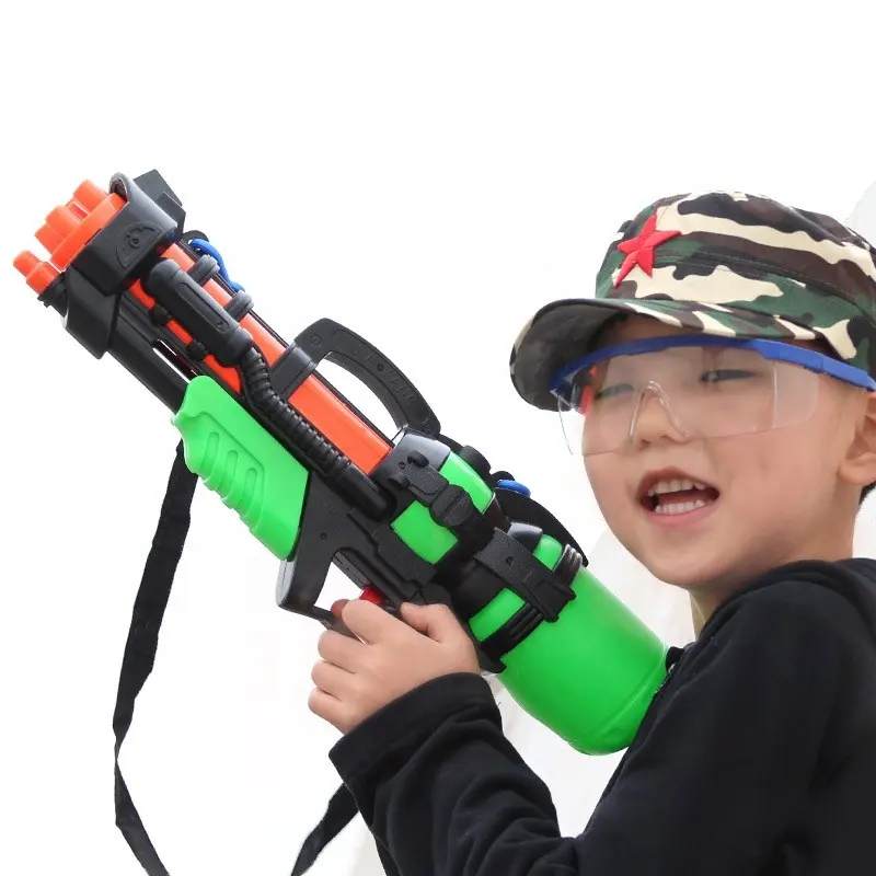 Kustom 2020 Diskon Besar Mainan Musim Panas Super Power Shoot Pistol Air Plastik Besar untuk Anak-anak