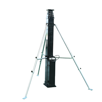 Mât télescopique électrique en alliage d'aluminium, hauteur 20m, charge utile 50kg, poteau de levage motorisé, support d'antenne pour tour mobile
