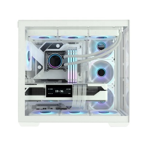 เคสคอมพิวเตอร์ JNP-C708 สีขาว แบบครึ่งกระจก สำหรับเมนบอร์ด <span class=keywords><strong>Midi</strong></span> <span class=keywords><strong>Tower</strong></span> <span class=keywords><strong>ATX</strong></span> รองรับการเล่นเกม - Product Image 5