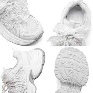 Nuevos zapatos estilo ballet para papá, zapatos casuales de malla, zapatos de mujer ultraligeros con suela blanda. - Product Image 4